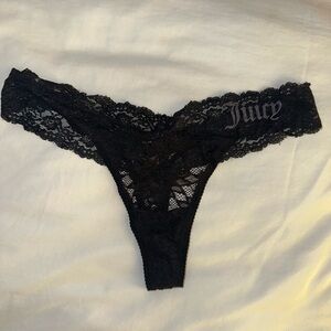 Juicy Couture Black Lace Panty